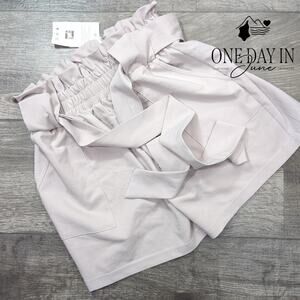 Grace Karin Lettuce Edge Belted Shorts Size S